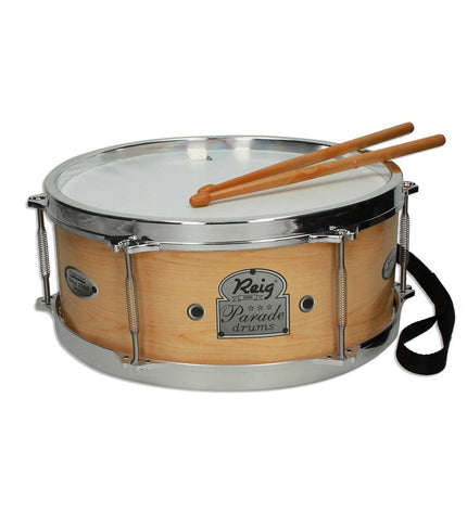 Reig plastic musical toy drum with a 32 cm diameter for kids, bright colorful design, and sturdy construction.