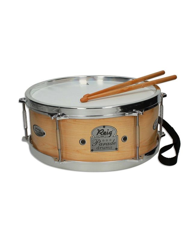 Reig plastic musical toy drum with a 32 cm diameter for kids, bright colorful design, and sturdy construction.