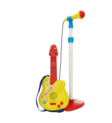 Reig Kindergitaar Reig Microfoon toy musical instrument for children, featuring colorful design and playful elements.