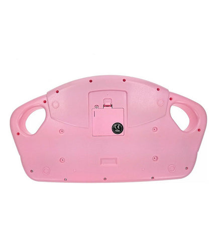 Pink Hello Kitty electronic toy piano for kids, colorful keys and playful design, perfect for young children learning music