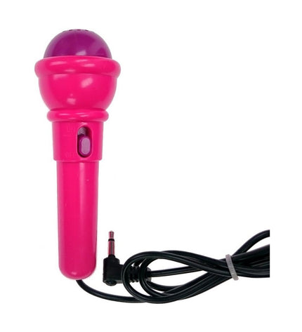 Pink Hello Kitty karaoke handbag toy, electronic plaything featuring a playful design with Hello Kitty branding for kids.
