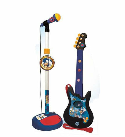 Sonic Kindergitaar Sonic Karaokemicrofoon toy for children, colorful music instrument and karaoke microphone for kids' play and entertainment