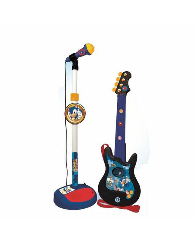 Sonic Kindergitaar Sonic Karaokemicrofoon toy for children, colorful music instrument and karaoke microphone for kids' play and entertainment
