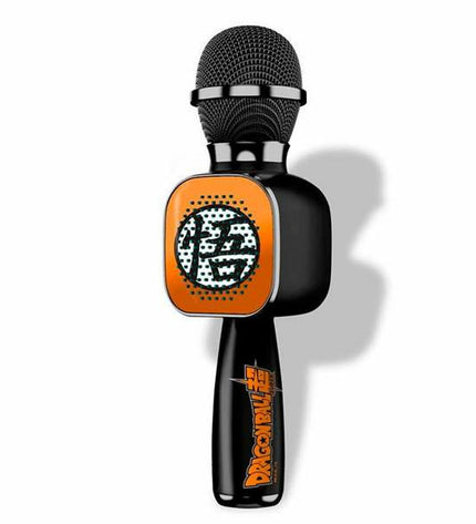 Dragon Ball Bluetooth karaoke microphone for kids, colorful toy with Dragon Ball branding and fun musical features