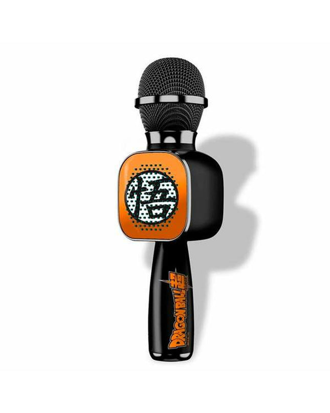 Dragon Ball Bluetooth karaoke microphone for kids, colorful toy with Dragon Ball branding and fun musical features