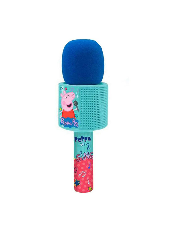 Peppa Pig Bluetooth microphone toy for babies, colorful and child-friendly, designed for young children to enjoy music and singing.