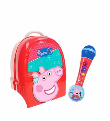 Peppa Pig microfoon toy for young children, 23cm portable baby toy featuring Peppa Pig character.