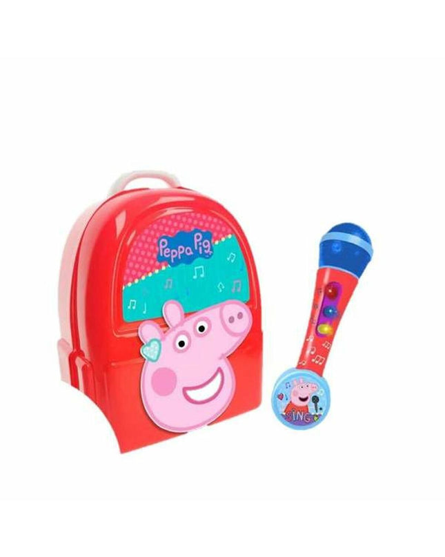 Peppa Pig microfoon toy for young children, 23cm portable baby toy featuring Peppa Pig character.