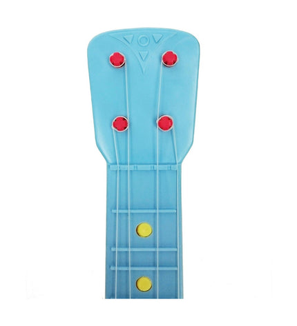 Blue Peppa Pig toy guitar for kids, colorful musical instrument featuring Peppa Pig character, ideal for children's play and music.