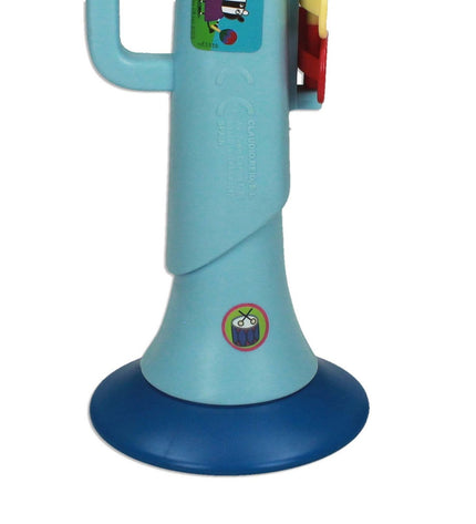 Peppa Pig trumpet toy for children, colorful plastic musical instrument from Peppa Pig, suitable for kids' play and music activities.