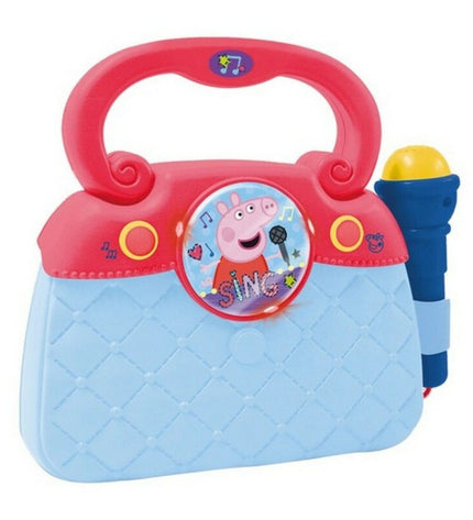 Peppa Pig plush handbag toy from Peppa Pig brand, soft pink handbag featuring Peppa Pig character for children’s play.