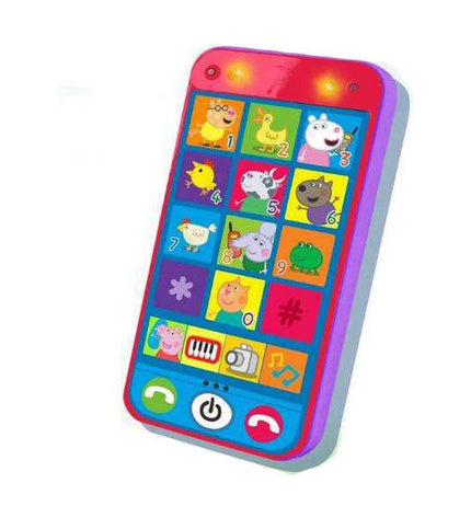 Peppa Pig toy phone, 14x2x7 cm for children, playful imitation gadget from Peppa Pig brand, suitable for kids' pretend play.