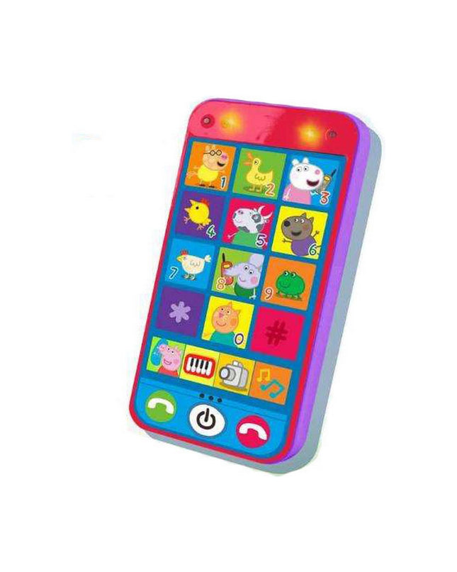 Peppa Pig toy phone, 14x2x7 cm for children, playful imitation gadget from Peppa Pig brand, suitable for kids' pretend play.