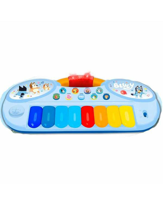 Bluey toy piano for children, colorful musical instrument from Bluey, designed for kids' play and musical activities.
