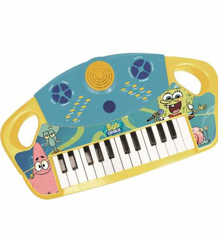 Spongebob electronic toy piano for kids, colorful musical instrument with buttons and keys, ideal for children's play and learning.