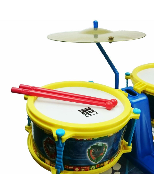 Colorful Paw Patrol plastic drum toy for kids, 55x36x38 cm, featuring Paw Patrol characters and vibrant design.