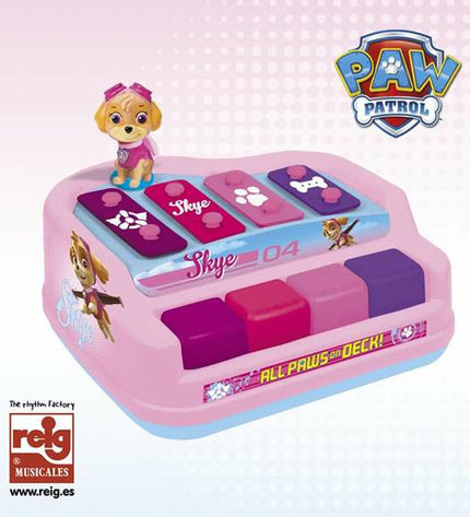 Paw Patrol plastic xylophone toy for children, musical instrument with colorful keys, 20x15x15 cm, suitable for kids' play and learning