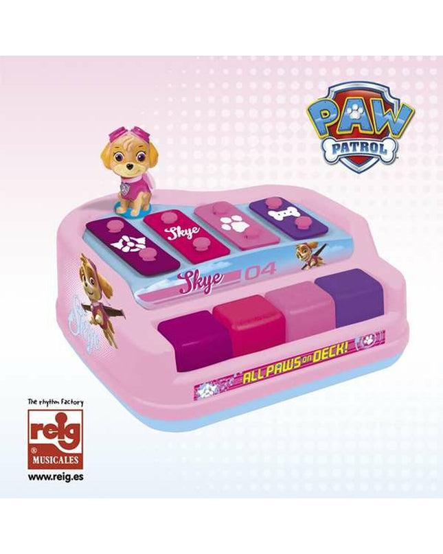 Paw Patrol plastic xylophone toy for children, musical instrument with colorful keys, 20x15x15 cm, suitable for kids' play and learning