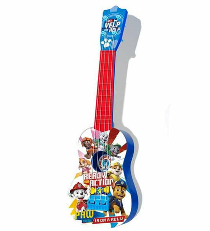 Paw Patrol kinder gitaar, speelgoed muziekinstrument voor kinderen, kleurrijk en vrolijk ontwerp, geschikt voor jonge muzikanten.