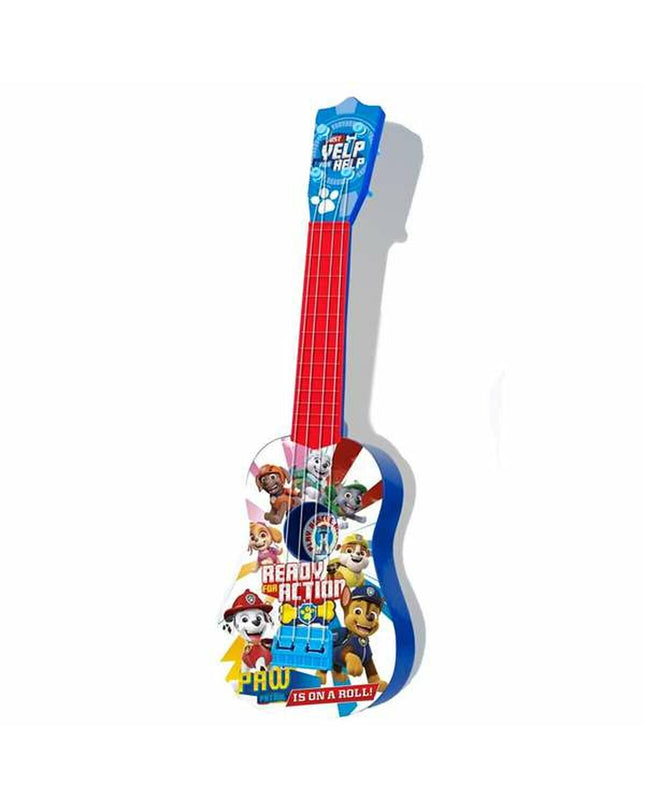 Paw Patrol kinder gitaar, speelgoed muziekinstrument voor kinderen, kleurrijk en vrolijk ontwerp, geschikt voor jonge muzikanten.