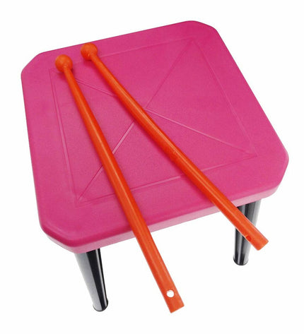 Lady Bug plastic drums, colorful children's toy percussion instrument, suitable for kids' music and play activities.