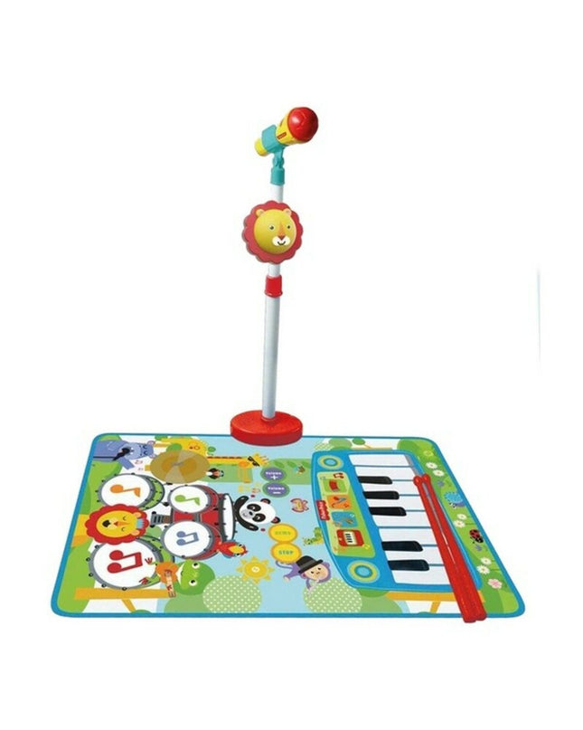 Fisher-Price plastic music set for kids with colorful toy instruments and musical accessories, designed for children's play and learning.