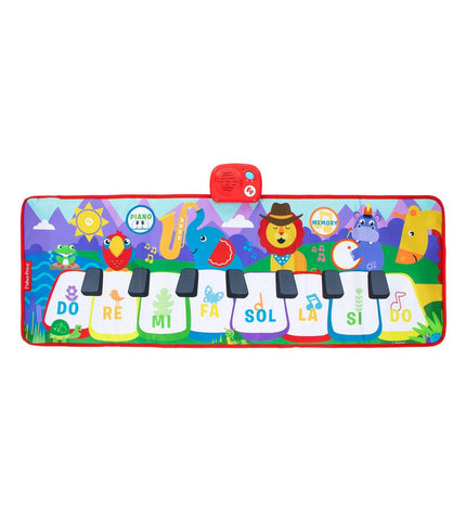 Fisher-Price educational music playset with colorful toy instruments for children, promoting learning and musical fun.