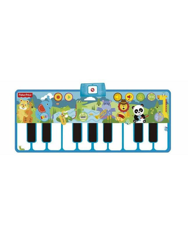 Fisher-Price Rain Forest electronic toy piano for children with colorful rainforest-themed buttons and musical features