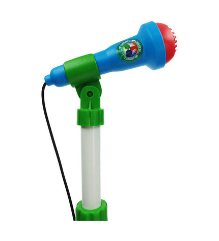Blue PJ Masks toy microphone for kids, part of children's musical toys and games, featuring colorful PJ Masks branding.