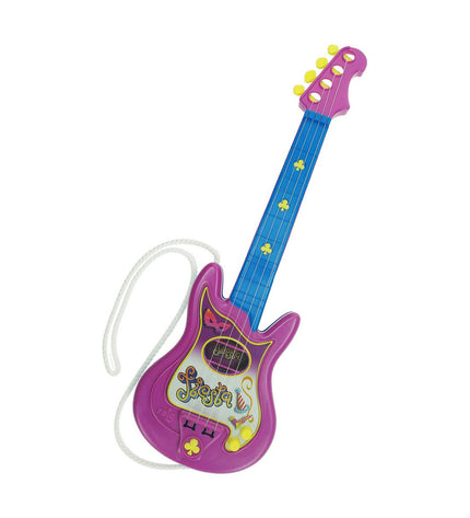 Reig Kindergitaar Reig Party with 4 colorful strings, blue and purple, designed for children’s musical play and toy instruments.