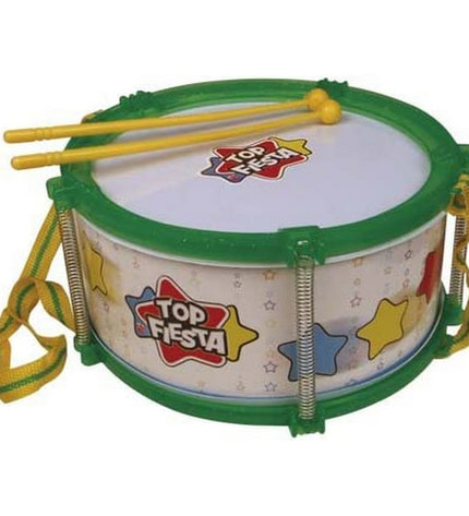 Reig plastic musical toy drum, 21.5 cm diameter, colorful children's instrument for playing and learning music.