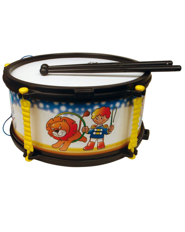 Reig plastic musical toy lion drum for children, colorful percussion instrument for kids' play and music enjoyment.