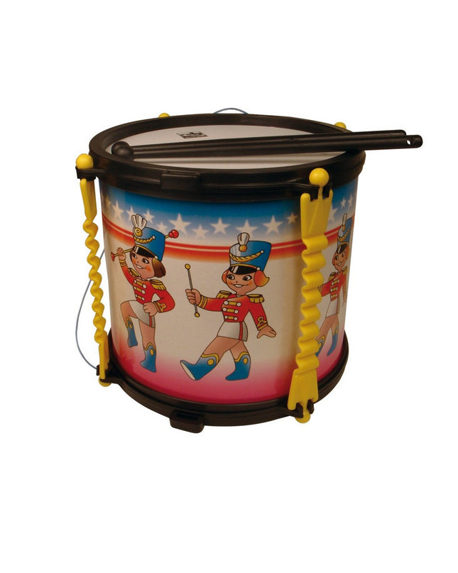 Reig muziek speelgoed voor kinderen, plastic speelgoed trommel with colorful drum surface and handle, suitable for young children.