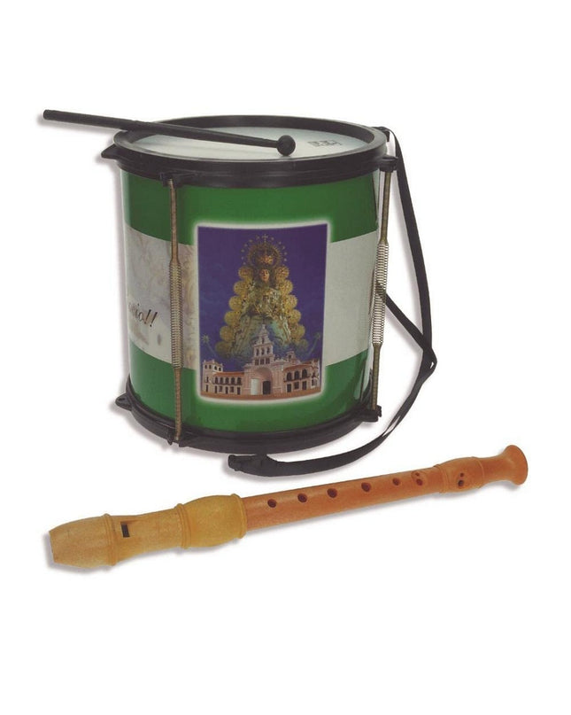 Reig muziekspeelgoed with a colorful drum and flute, designed for children's musical play and learning.