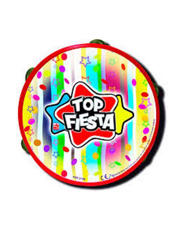 Reig Tambourijn Reig 12 cm children's musical toy percussion instrument with colorful design and wooden body.