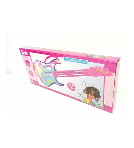 Pink Reig Kid's Guitar toy from Reig, a colorful miniature musical instrument for children, with pink body and strings.