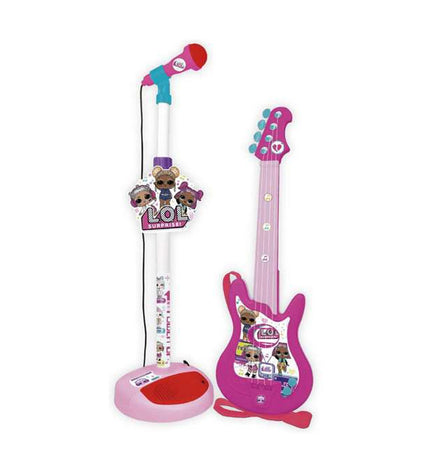 Pink LOL Surprise! toy microphone for kids, part of the musical toys and games collection, designed for children's play and entertainment.