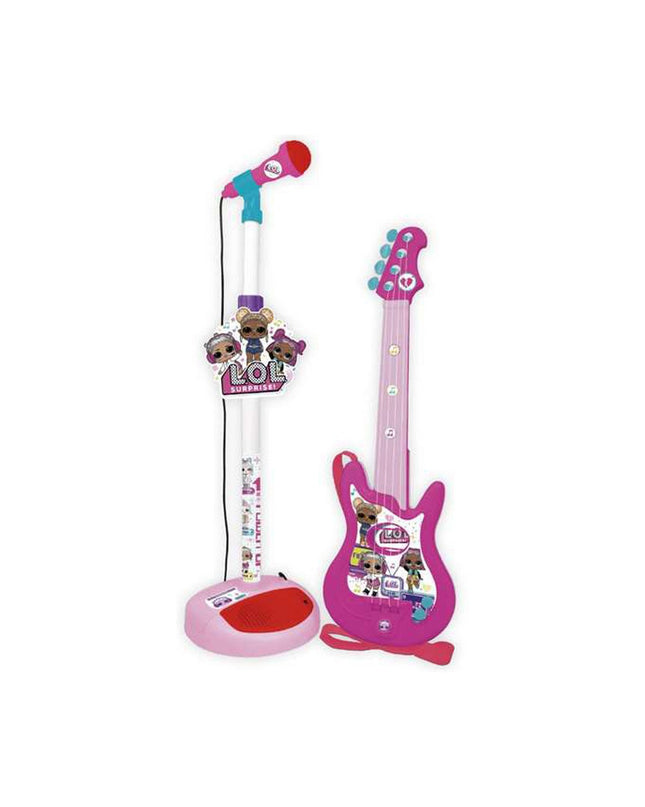 Pink LOL Surprise! toy microphone for kids, part of the musical toys and games collection, designed for children's play and entertainment.