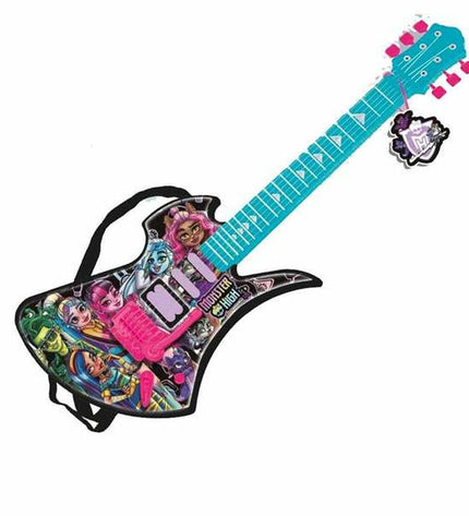 Monster High Kindergitaar, kleurrijk kinder speelgoed en muziekinstrument uit de Monster High speelgoed en games collectie.