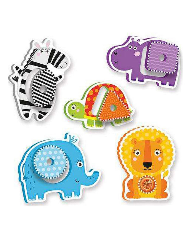 Reig baby musical farm animal puzzle with zoo shapes, colorful wooden toy for young children and early learning.