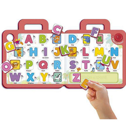 Reig educatief speelgoed handtas with colorful number and alphabet pieces for young children, baby educational toy for early learning