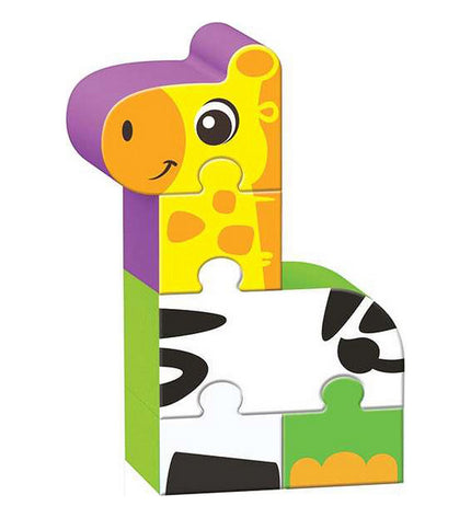 Reig baby educational puzzle with 22 zoo-themed wooden blocks for young children, featuring colorful animal illustrations.
