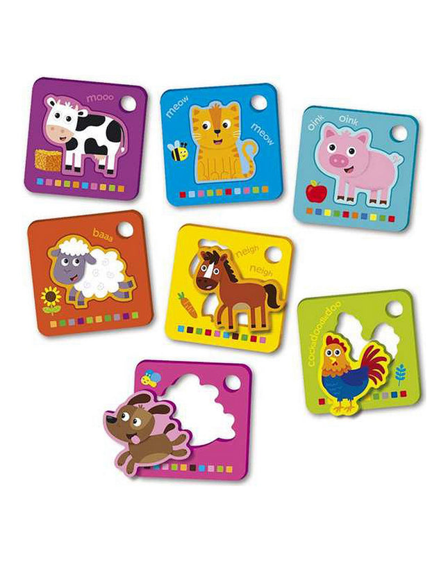 Reig brand baby farm animal flash cards from Kinderpuzzel Reig Flash Cards dieren Boerderij collection, colorful educational toy for young children