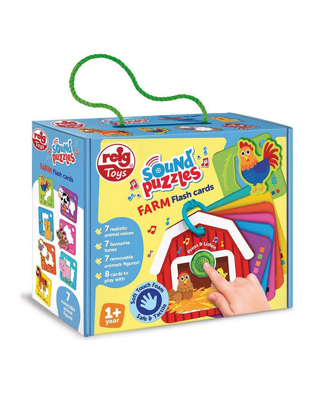 Reig baby farm animal flash cards featuring colorful illustrations of farm animals for young children’s educational play.