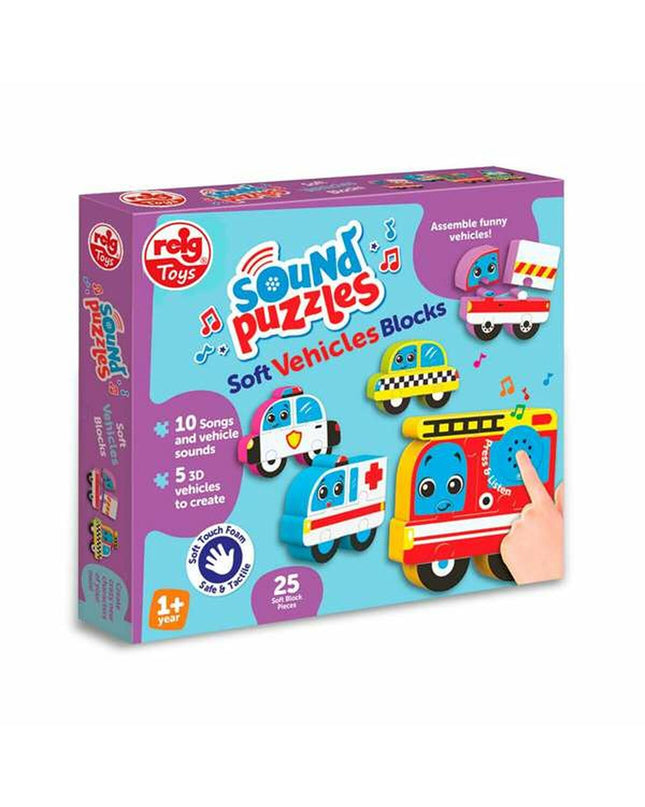 Reig Puzzle Reig Auto's toy puzzle with colorful car pieces for brain-teasing fun, part of Reig's puzzle and brain teaser collection.
