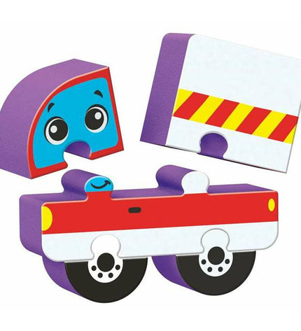 Reig Puzzle Reig Auto's toy puzzle with colorful car pieces for children, part of brain teasers and games collection.