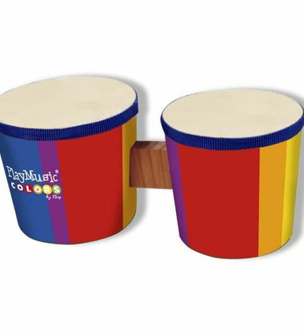 Colorful Reig toy wood and plastic drum, designed for children's musical instruments and playful music making.