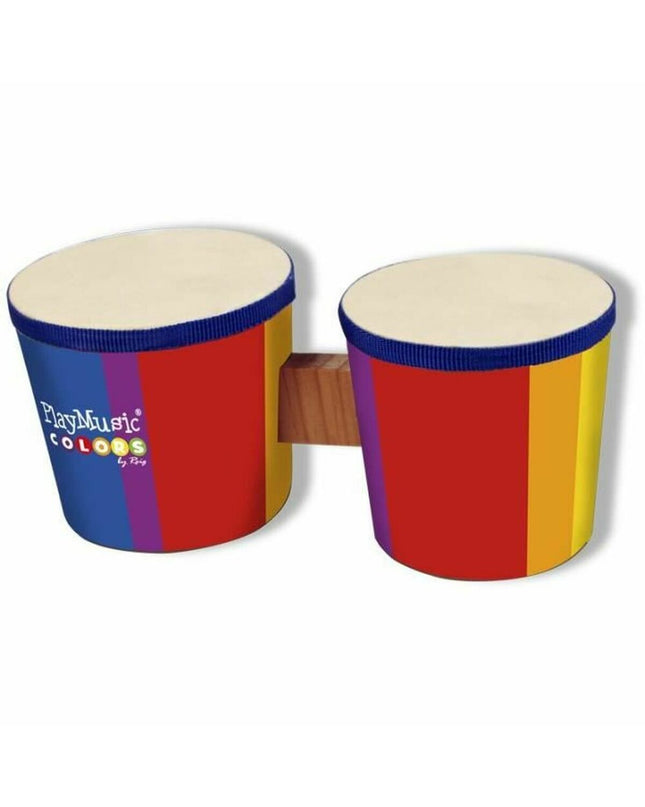 Colorful Reig toy wood and plastic drum, designed for children's musical instruments and playful music making.