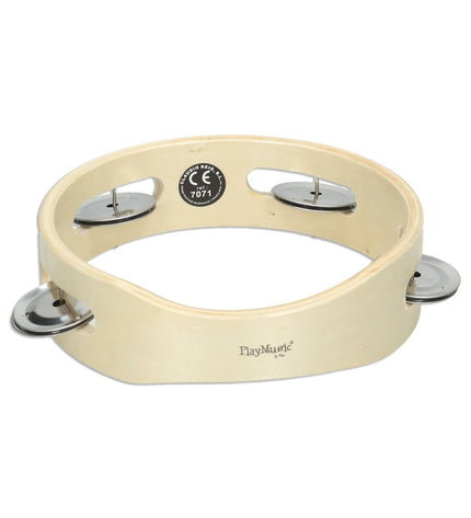 Reig tambourine with 15cm diameter, wooden and plastic construction, suitable for children's musical toys and games.