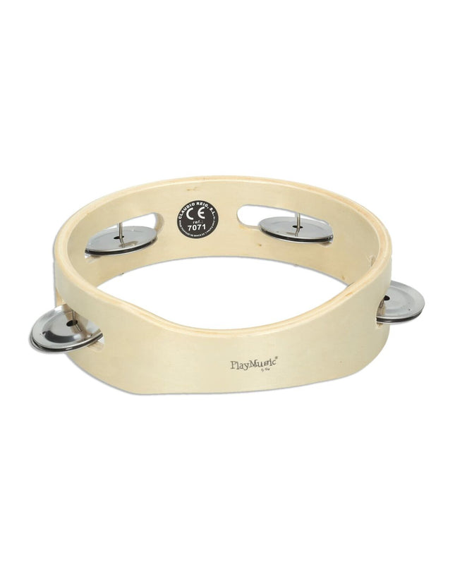 Reig tambourine with 15cm diameter, wooden and plastic construction, suitable for children's musical toys and games.